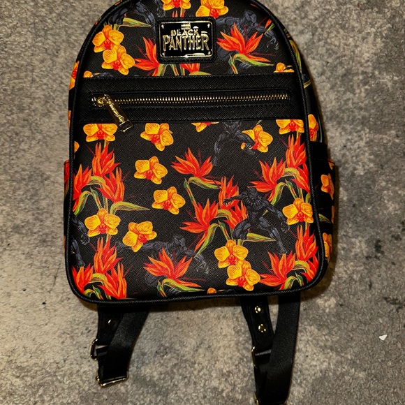 Loungefly Marvel Black Panther Backpack Floral
